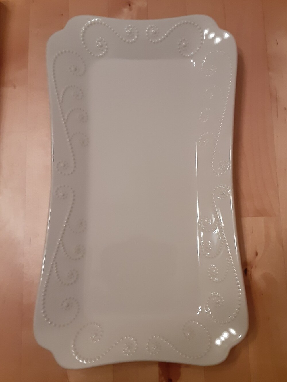 Lenox French Perle White Hors D'oeuvre Tray